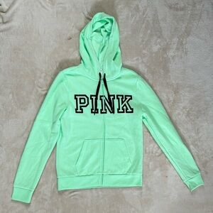 Victoria secret neon green hoodie athletic